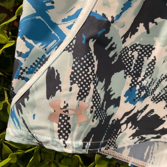 Under Armour Blue and Gray Athletic Shorts Size Medium - Picture 3 of 6